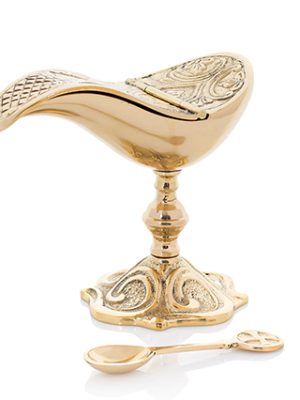 Ornate Brass Boat