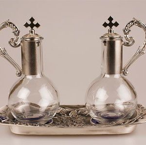 Silver Magnetic Cruet Set